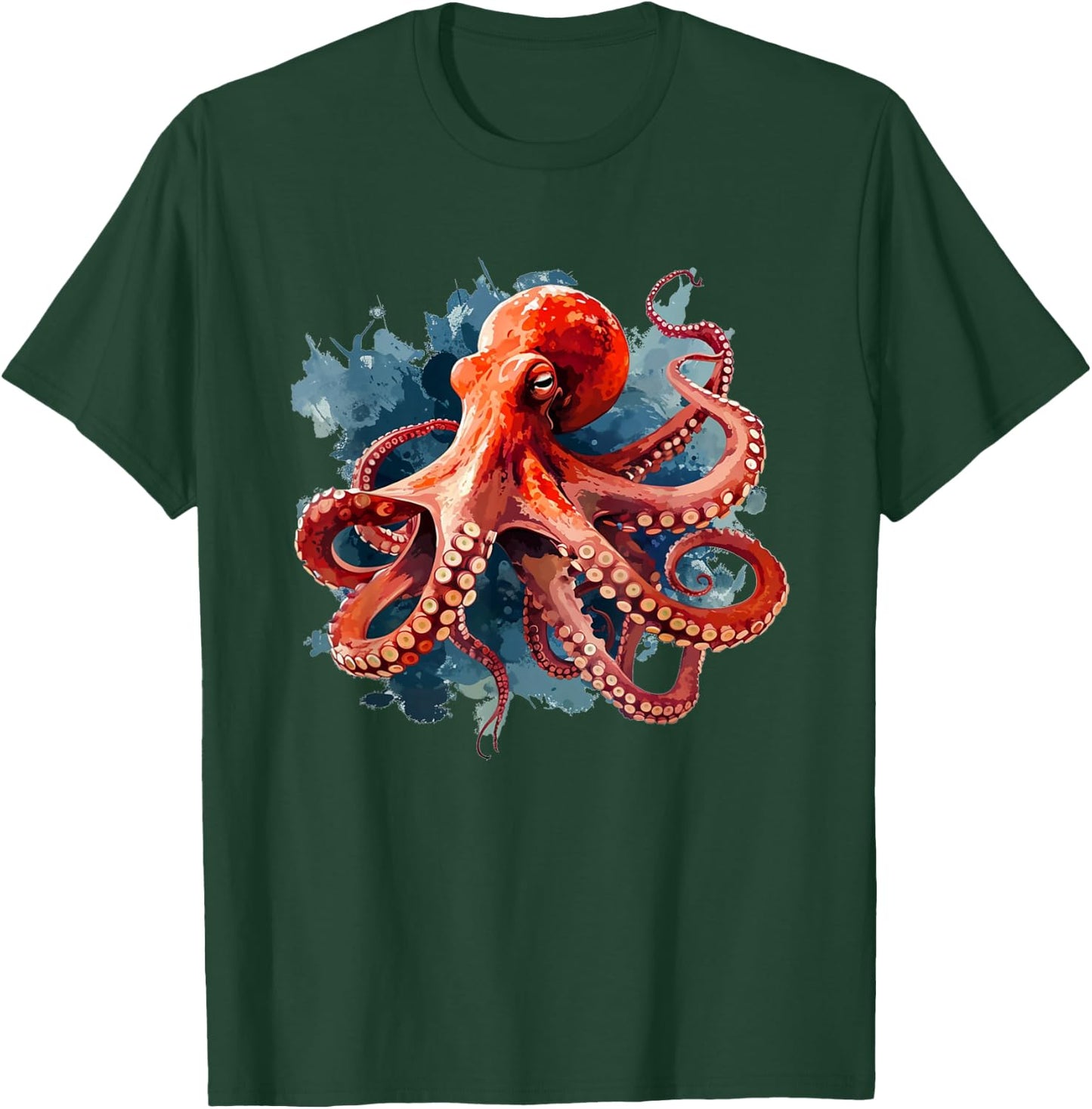 Cool Big red Octopus Costume for Squid Lovers T-Shirt - T-Shirt | Forest