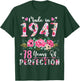 78 Year Old Made In 1947 Floral 78th Birthday Women T-Shirt - T-Shirt | Forest
