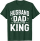 Husband Dad Protector King Fathers Day T-Shirt - T-Shirt | Forest