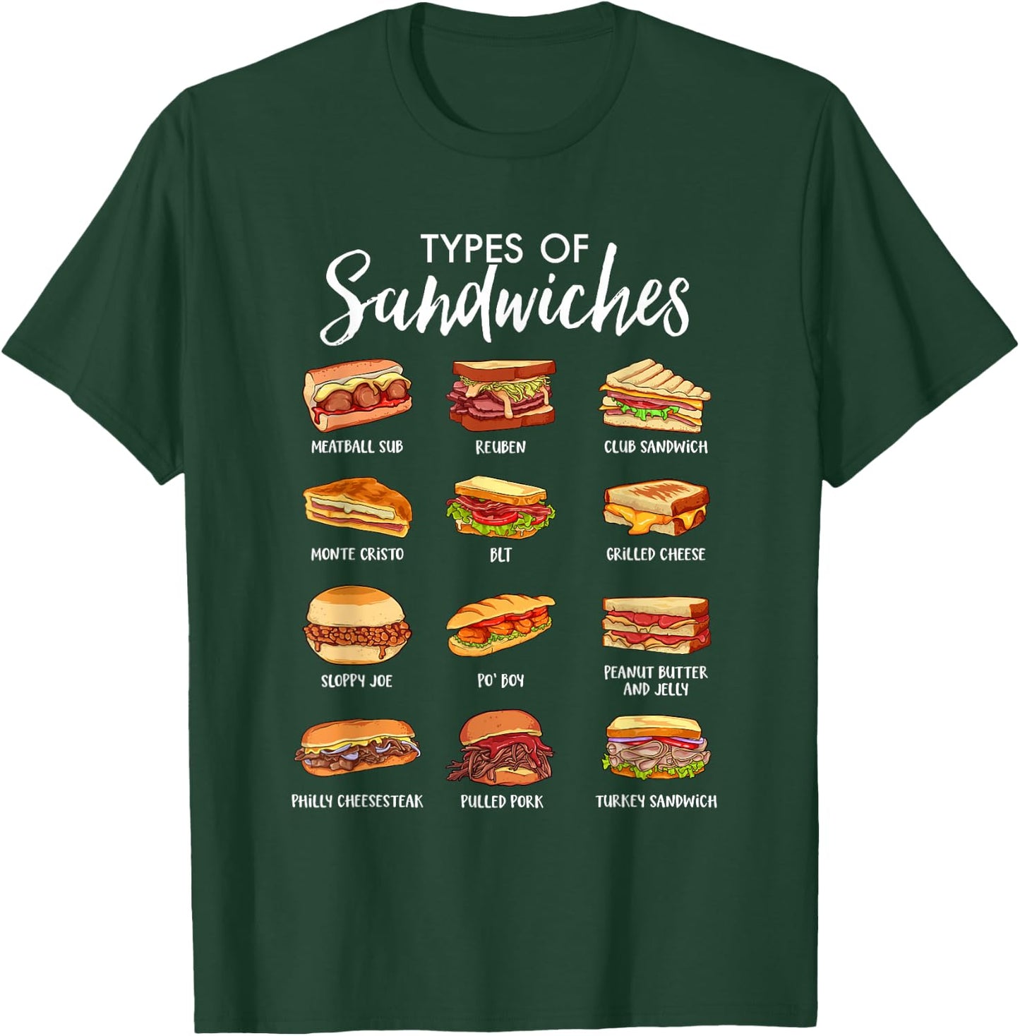 World of Sandwiches T-Shirt - T-Shirt | Forest