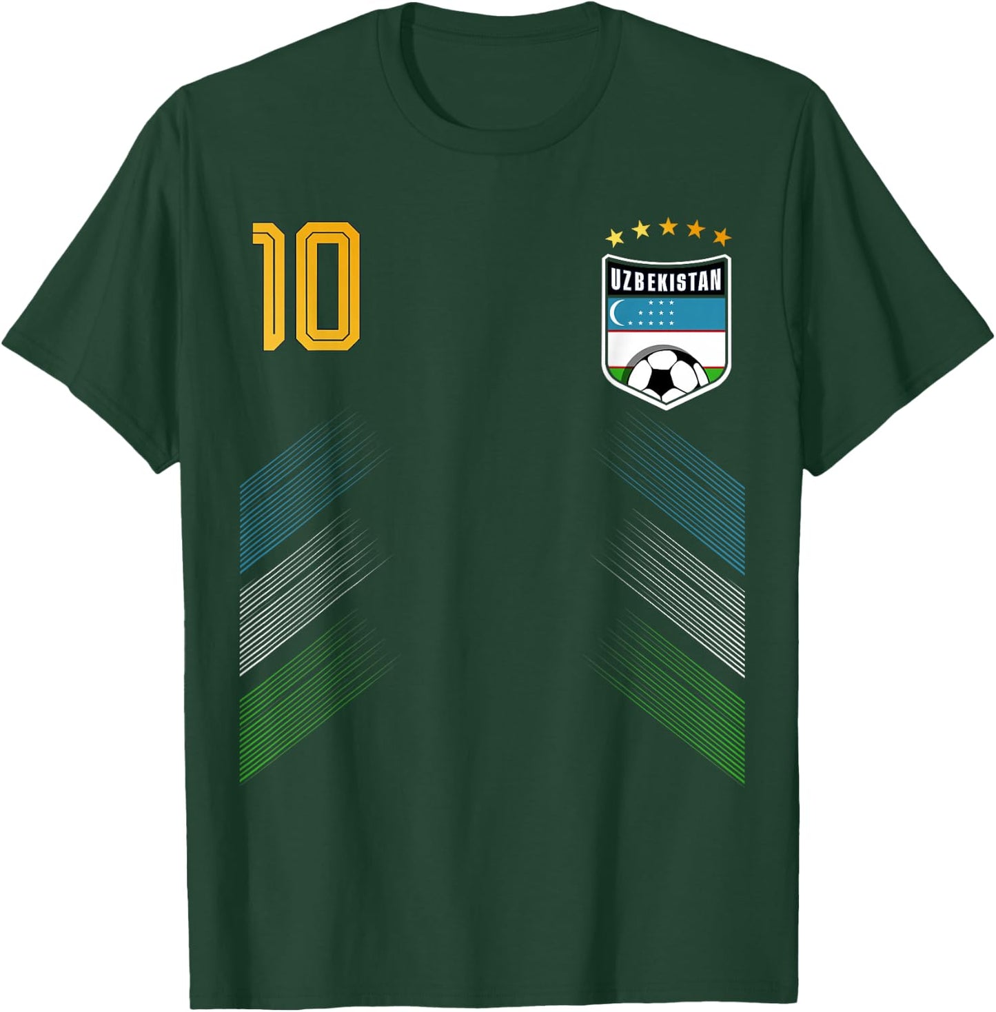 Retro Uzbekistan Flag Uzbekistani Pride Lovers T-Shirt - T-Shirt | Forest