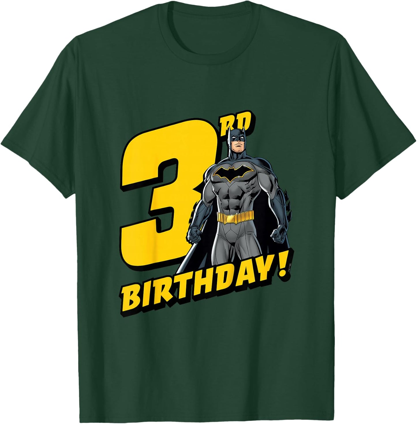 Kids Batman 3rd Birthday T-Shirt - T-Shirt | Forest
