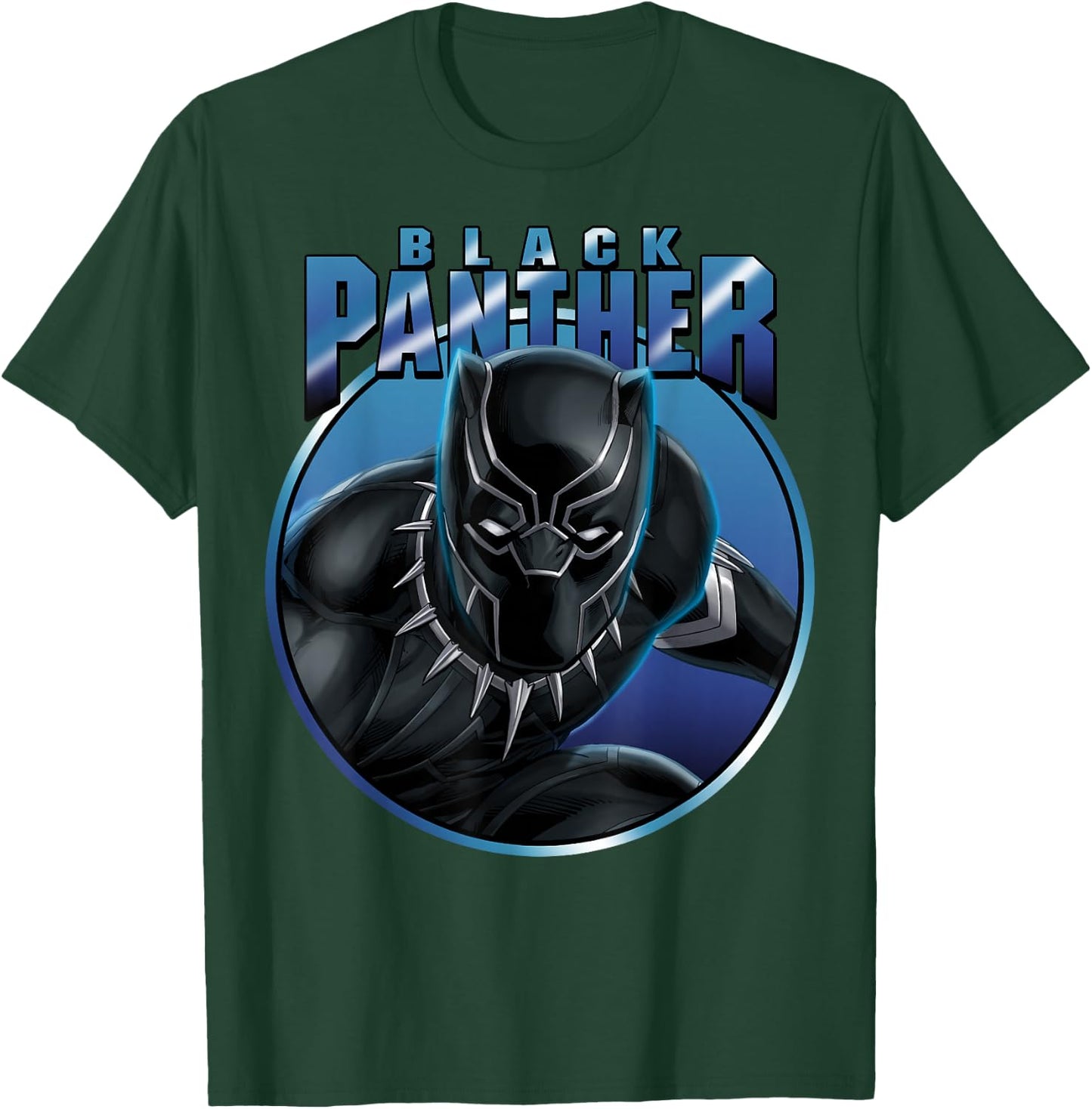 Marvel Avengers Black Panther Circle Portrait Small T-Shirt - T-Shirt | Forest