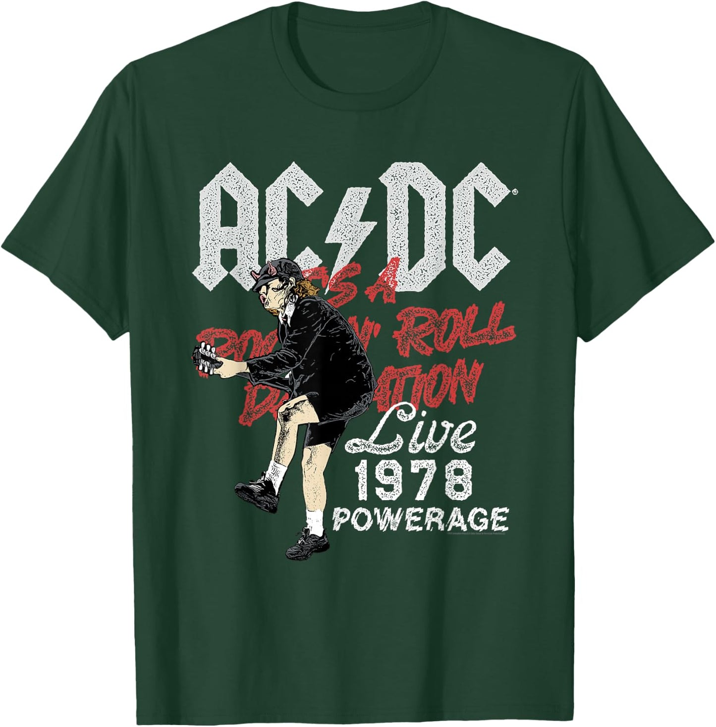 AC/DC Rock'n'Roll Damnation Live 1978 Powerage , black T-Shirt - T-Shirt | Forest