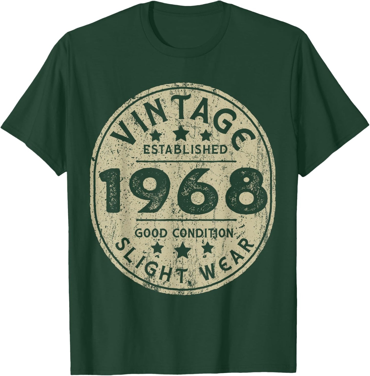 Vintage established 1968 55th Birthday Party Retro Men T-Shirt - T-Shirt | Forest