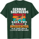 Funny German Shepherd Owner Dog Lover German Shepherd T-Shirt - T-Shirt | Forest