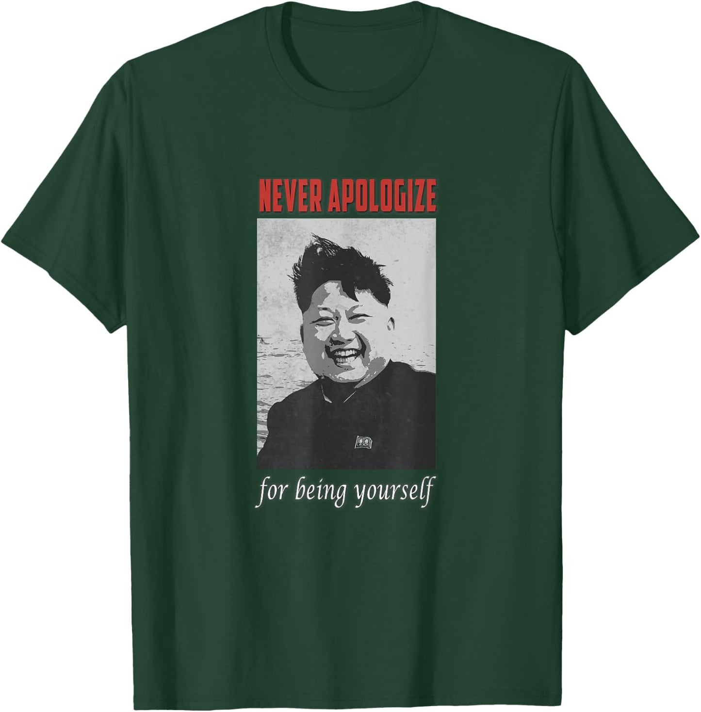 Der Dictator Kim Jong Un Excuse You Never And Yourself , black T-Shirt - T-Shirt | Forest