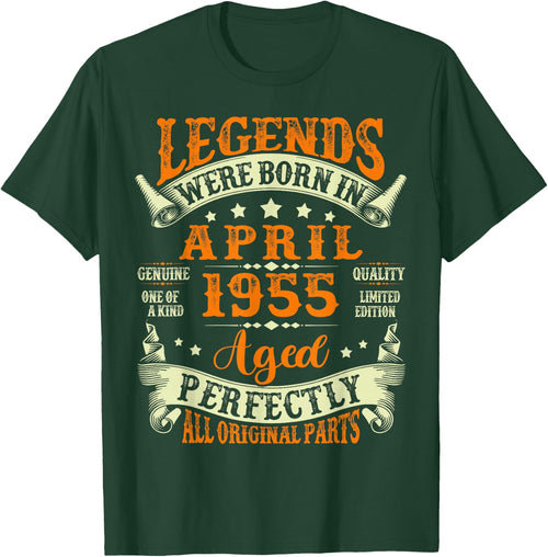 70 Years Old Legend since April 1955 70th Birthday Men Women