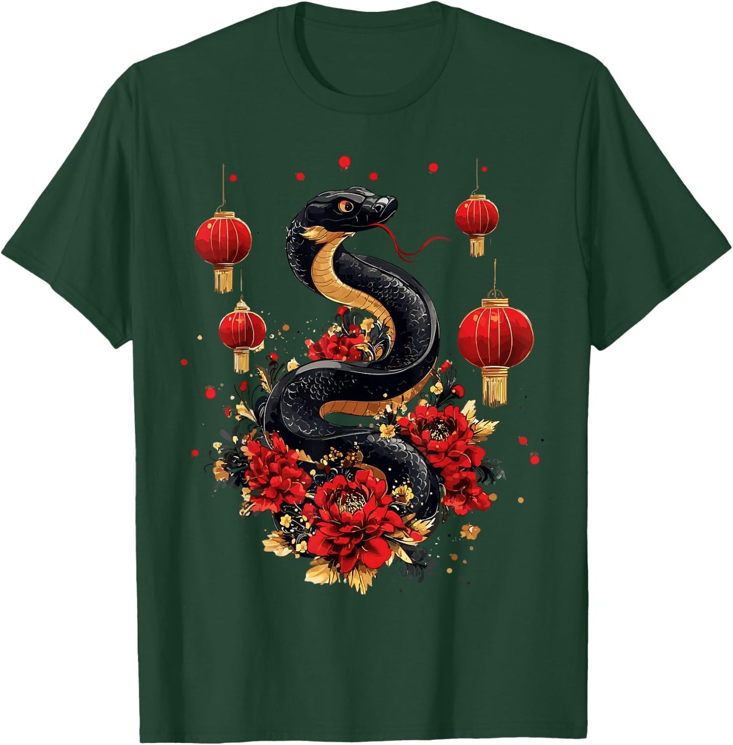 Year Of The Snake Zodiac Lunar Chinese New Year 2026 T-Shirt - T-Shirt | Forest