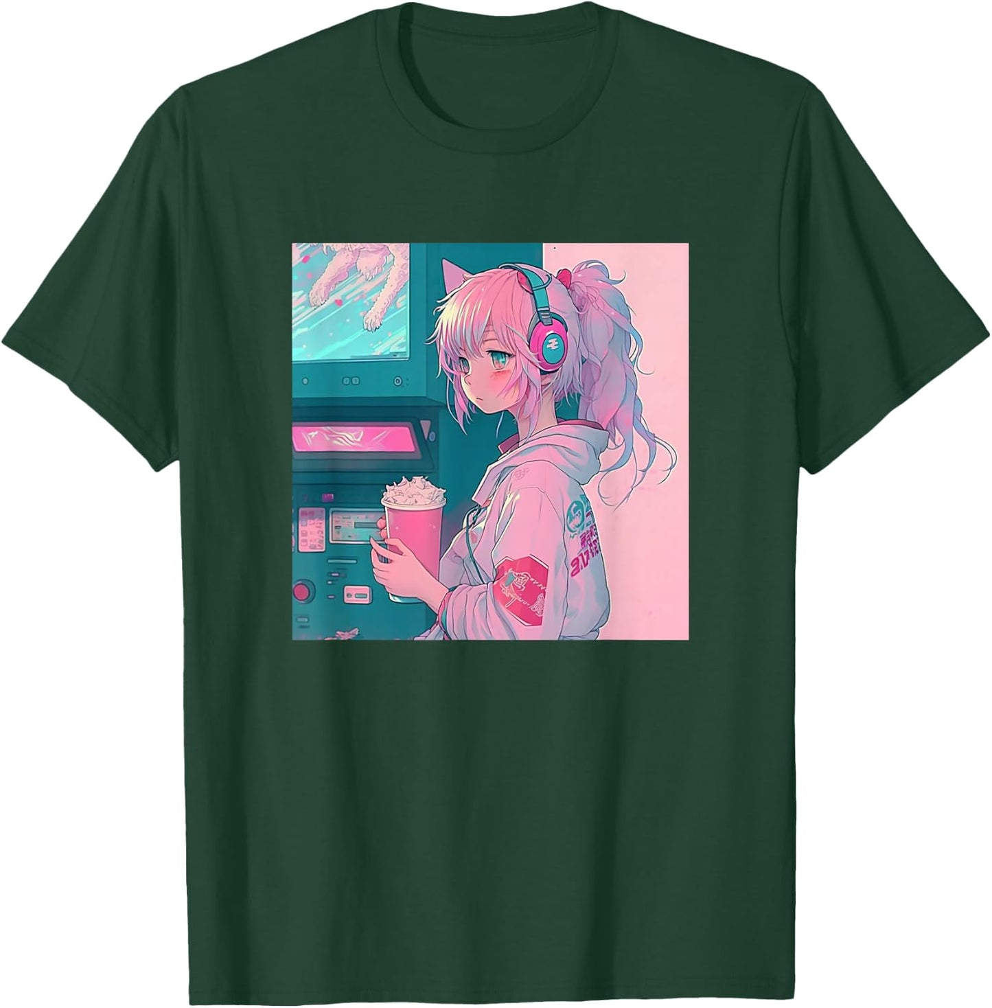 Japanese Anime Girl T-Shirt - T-Shirt | Forest