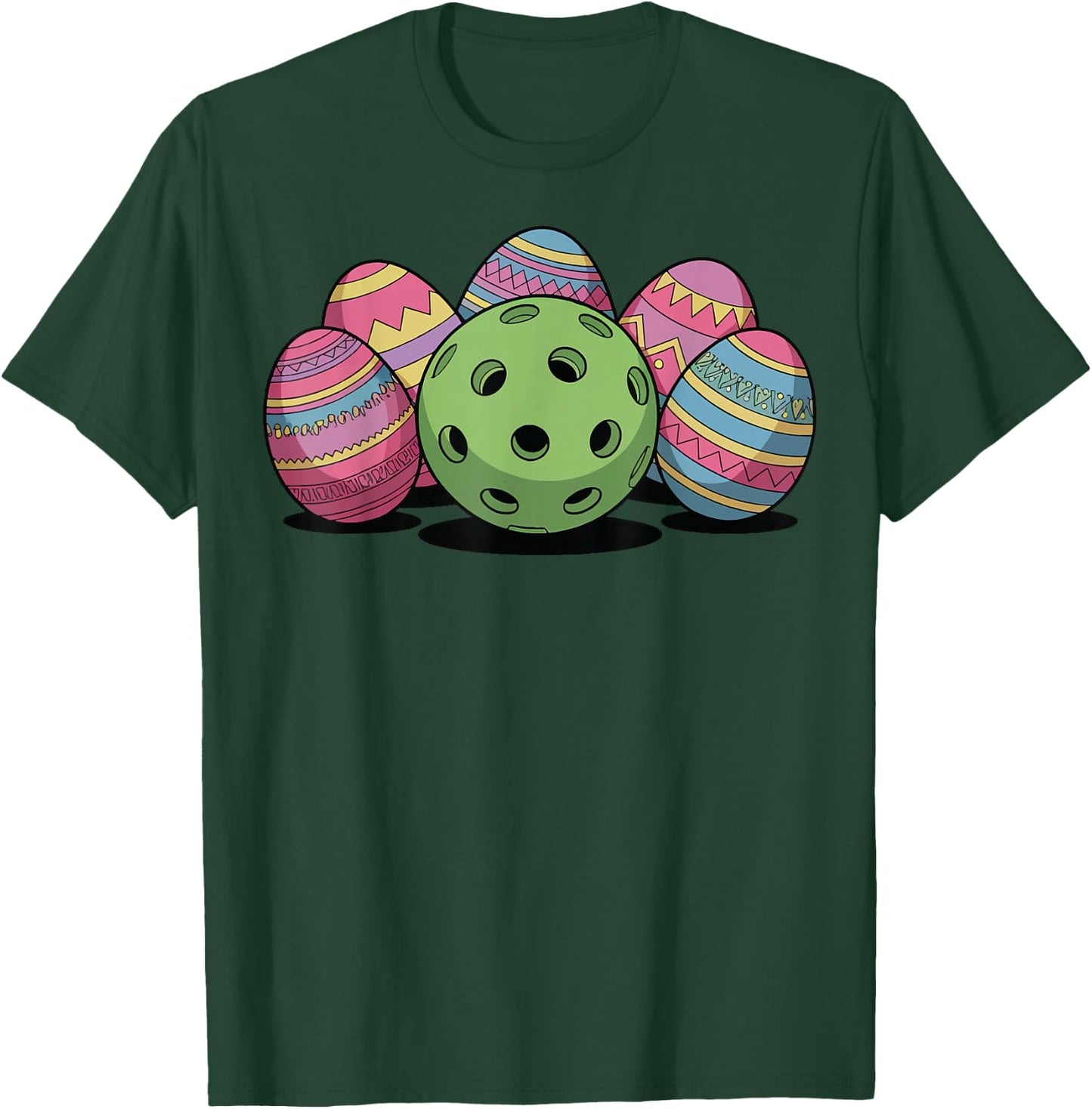 Pickleball Easter T-Shirt - T-Shirt | Forest