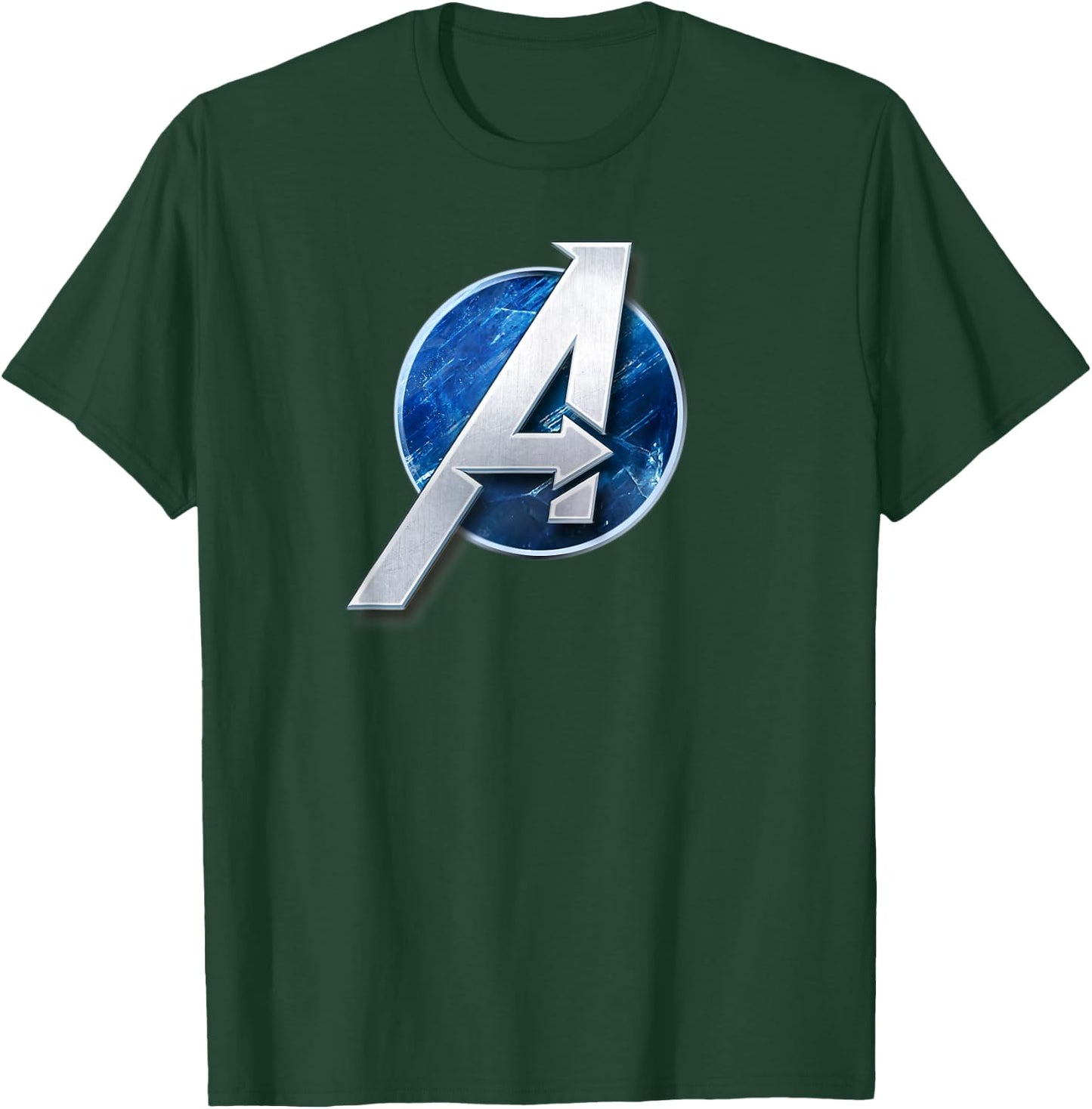 Marvel's Avengers Game Silver 'A' Logo T-Shirt - T-Shirt | Forest