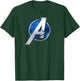 Marvel's Avengers Game Silver 'A' Logo T-Shirt - T-Shirt | Forest