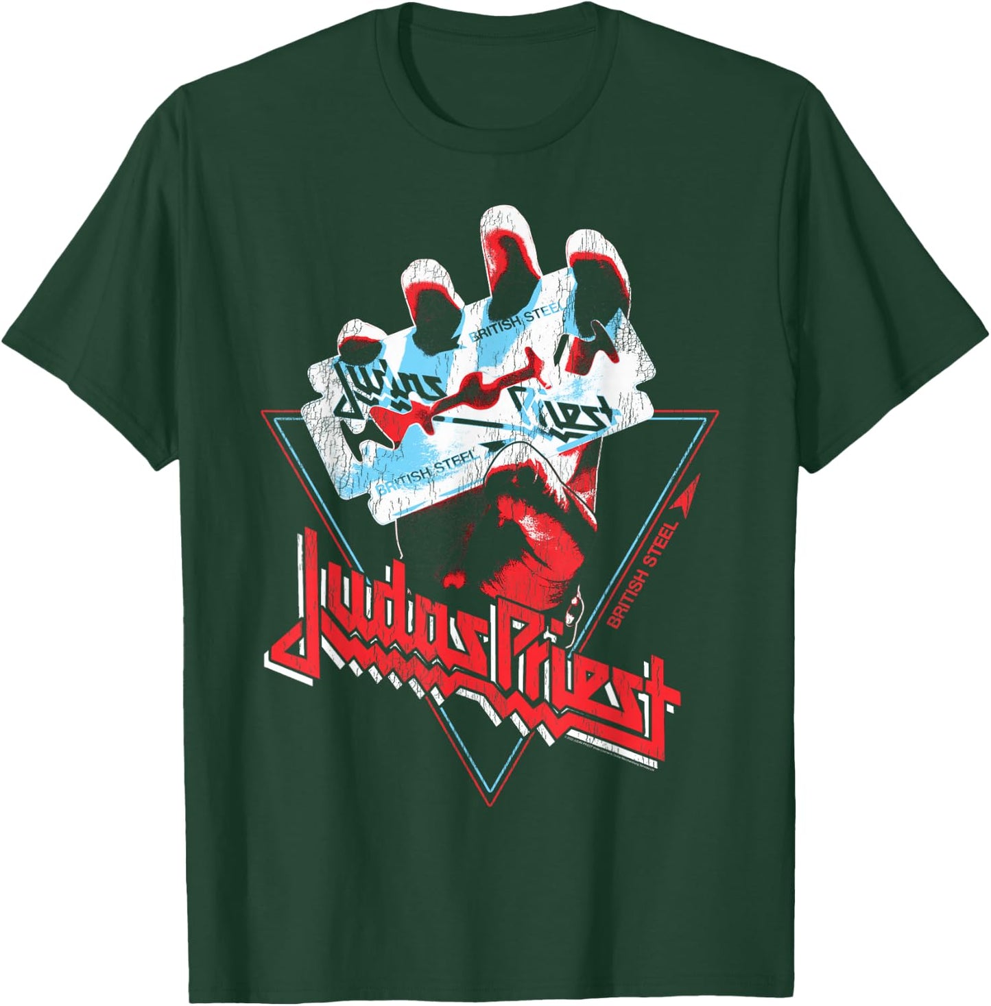 Judas Priest British Steel Graphic Picture , black T-Shirt - T-Shirt | Forest