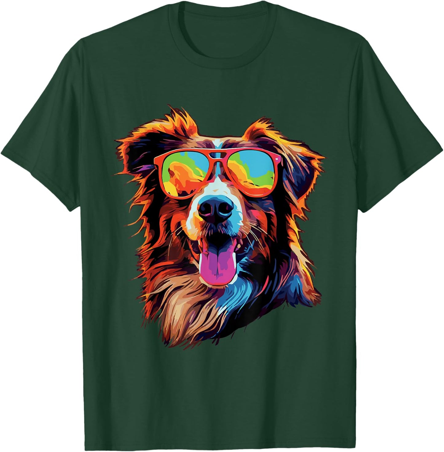 Australian Shepherd Sunglasses Aussie T-Shirt - T-Shirt | Forest