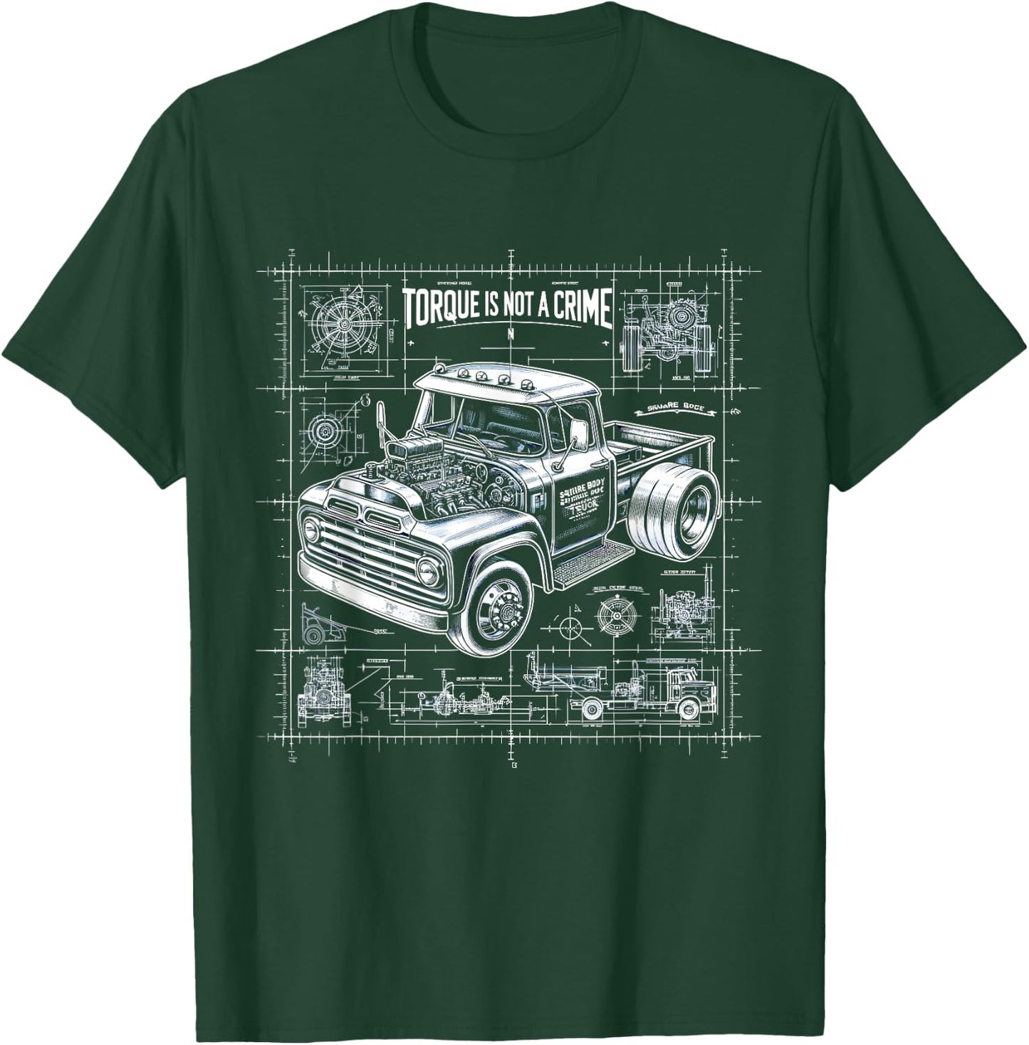 Square Body Truck T-Shirt - T-Shirt | Forest