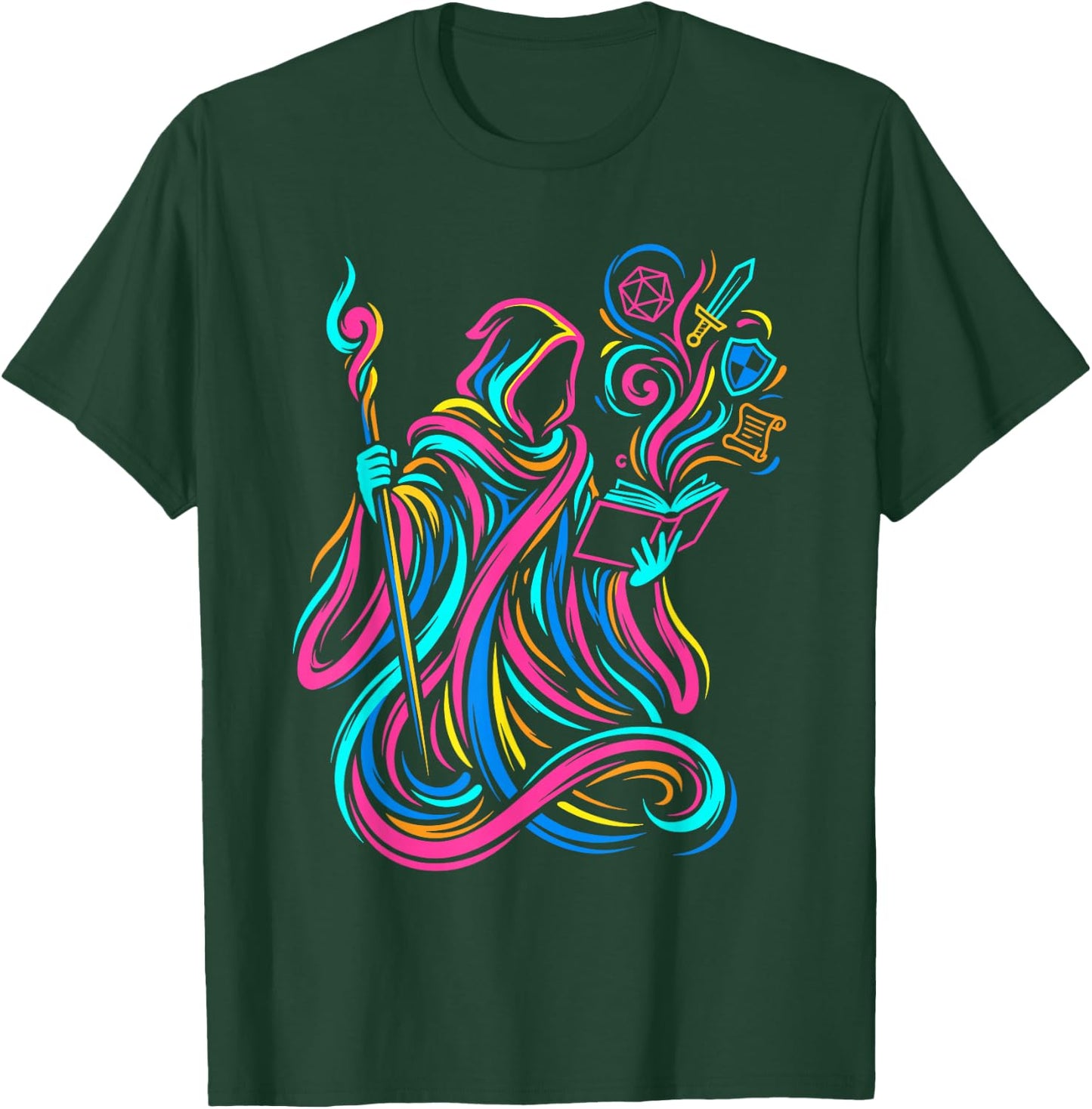 Fantasy-Tabletop-Rollenspiel Rollenspiel T-Shirt - T-Shirt | Forest