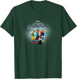 Disney Kingdom Hearts Center Hero Burst Group Shot Poster T-Shirt - T-Shirt | Forest