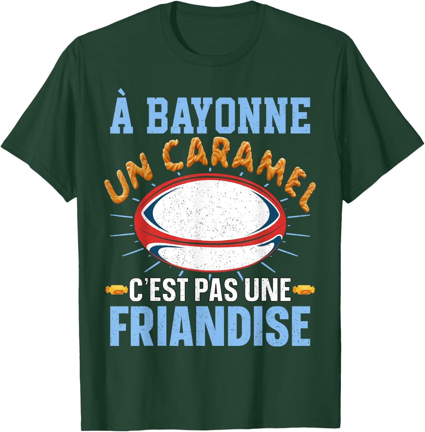 Bayonne Rugby Supporter for Bayonnais fan of Humour Rugby , Black, S T-Shirt - T-Shirt | Forest
