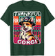 Corgi Dog Scarf Pilgrim Happy Thanksgiving T-Shirt - T-Shirt | Forest