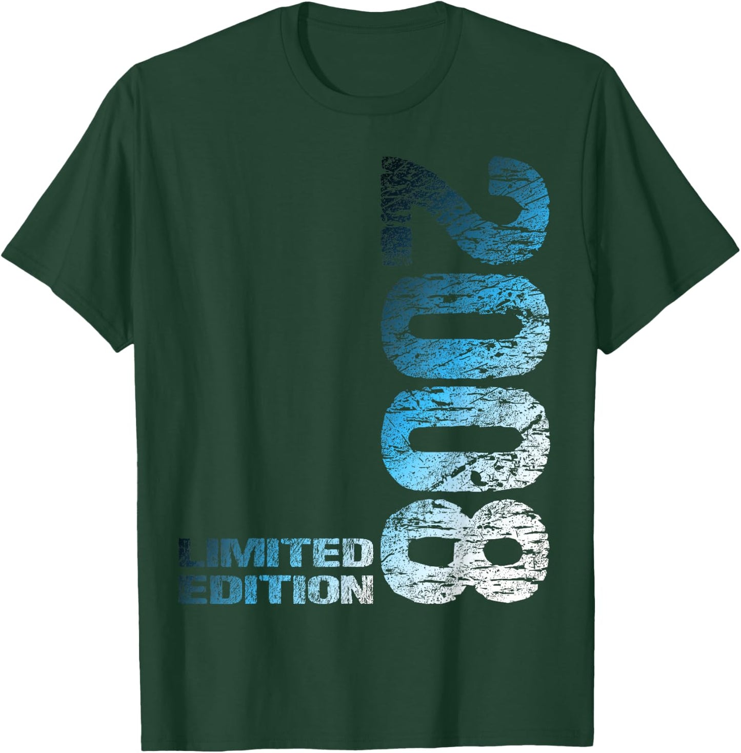 15th Birthday 2008 Limited Edition Boy Girl , black T-Shirt - T-Shirt | Forest