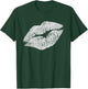 White Kissing Lipstick | Perfect 80s Party Design T-Shirt - T-Shirt | Forest