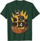 Ich bin 4 Jahre Junge 4. Geburtstag Pirat Piratenschiff T-Shirt - T-Shirt | Forest