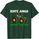 Children's with German Text "Echte Jungs fahren" ("Echte Boys"), black, s T-Shirt - T-Shirt | Forest