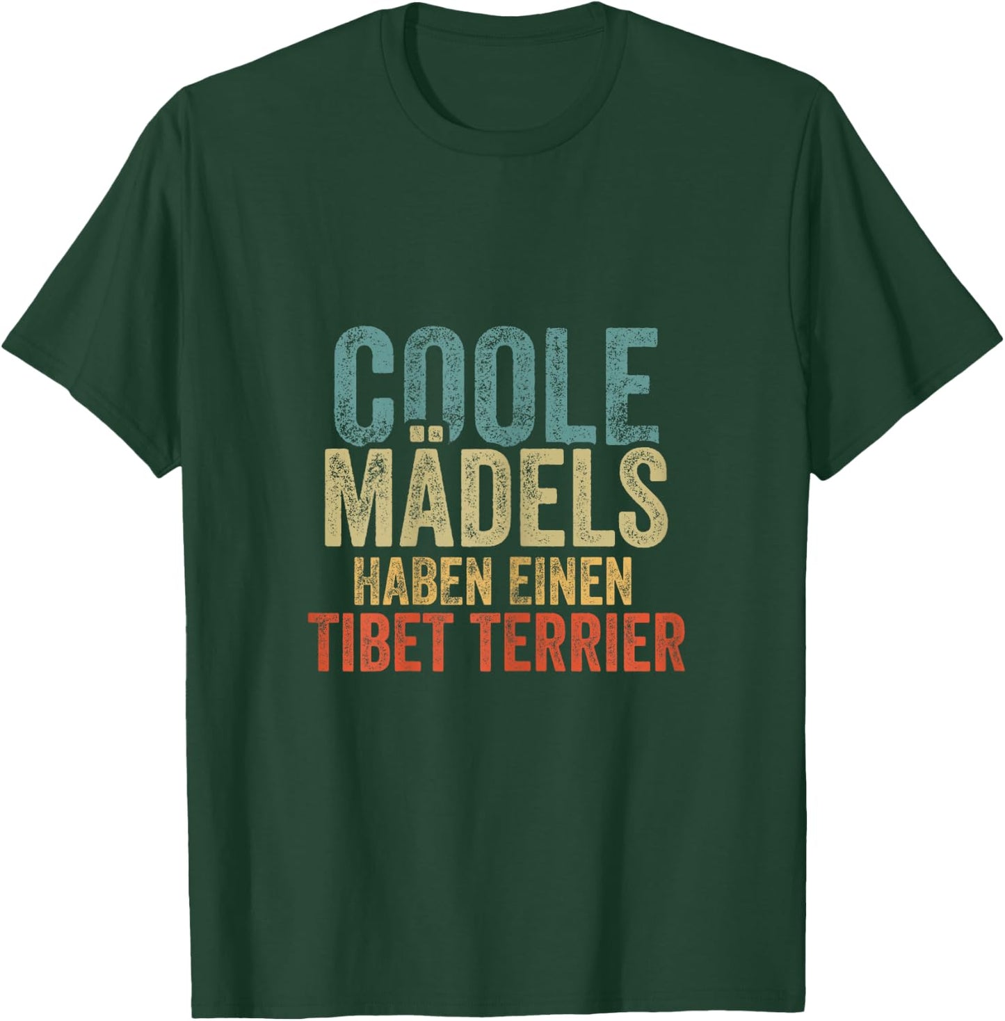 Coole Mädels haben einen Tibet Terrier , black T-Shirt - T-Shirt | Forest