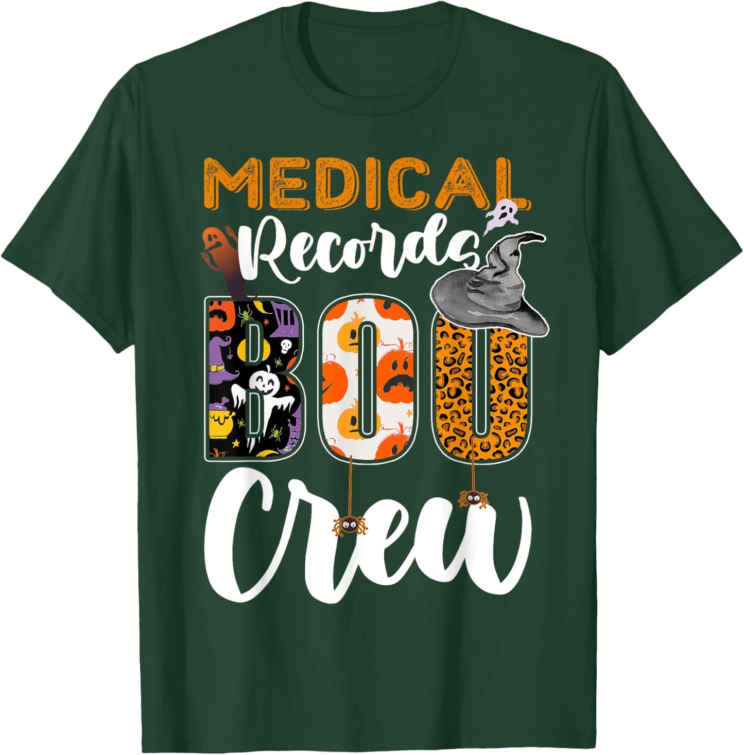 Medical Records Boo Crew Halloween Matching MRT T-Shirt - T-Shirt | Forest