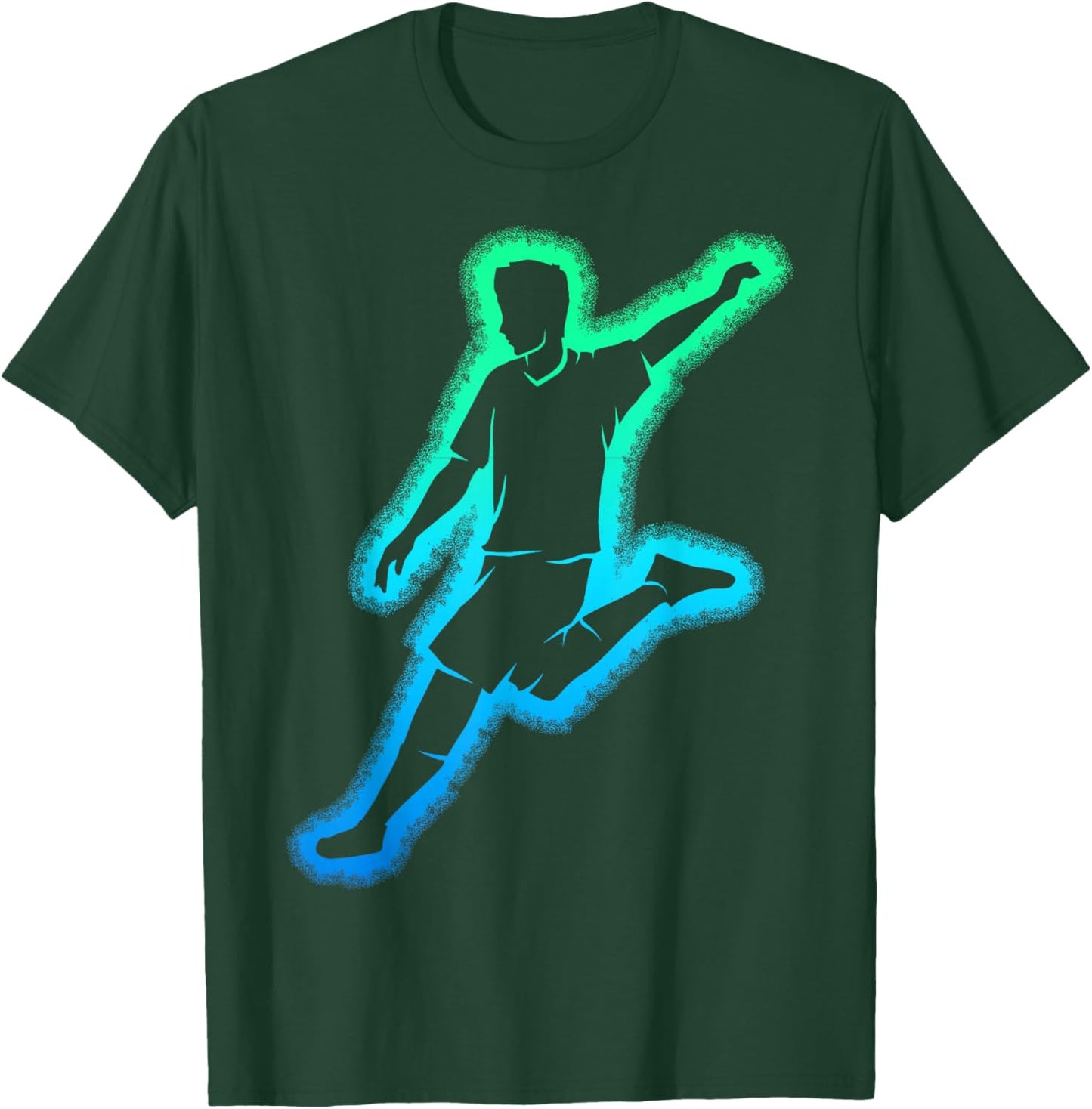 Children's Boys' Football Player T-Shirt - T-Shirt | Forest