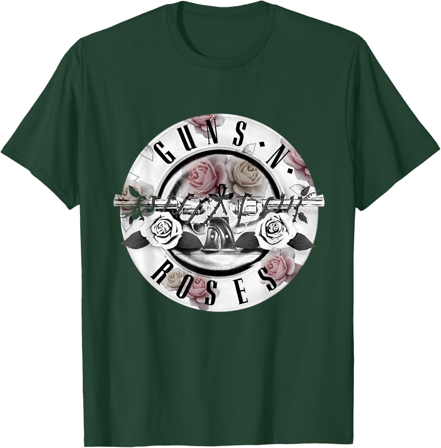 Guns N' Roses Floral Bullet Logo T-Shirt - T-Shirt | Forest
