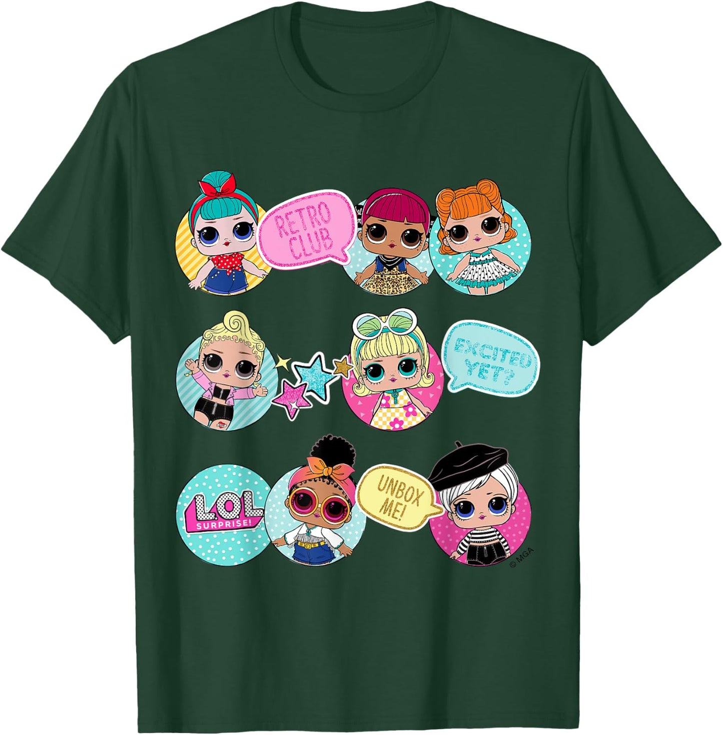 L.O.L. Surprise! Retro Club Aufgeregt, doch nicht? Unbox Me! , blue T-Shirt - T-Shirt | Forest
