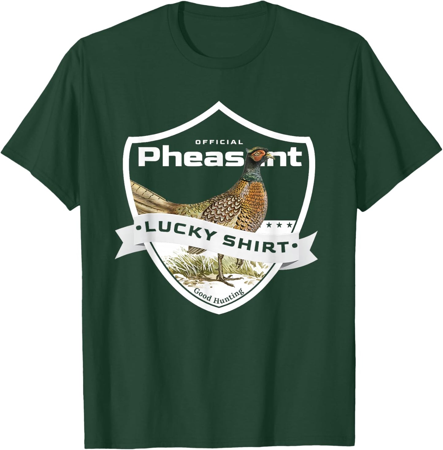 Pheasant Hunter Lucky Shirt for Pheasant Hunting T-Shirt - T-Shirt | Forest