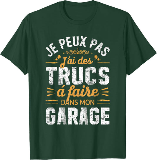 Papa Bricoleur Humour J'peux Pas Cadeau Garage , Black, S T-Shirt - T-Shirt | Forest