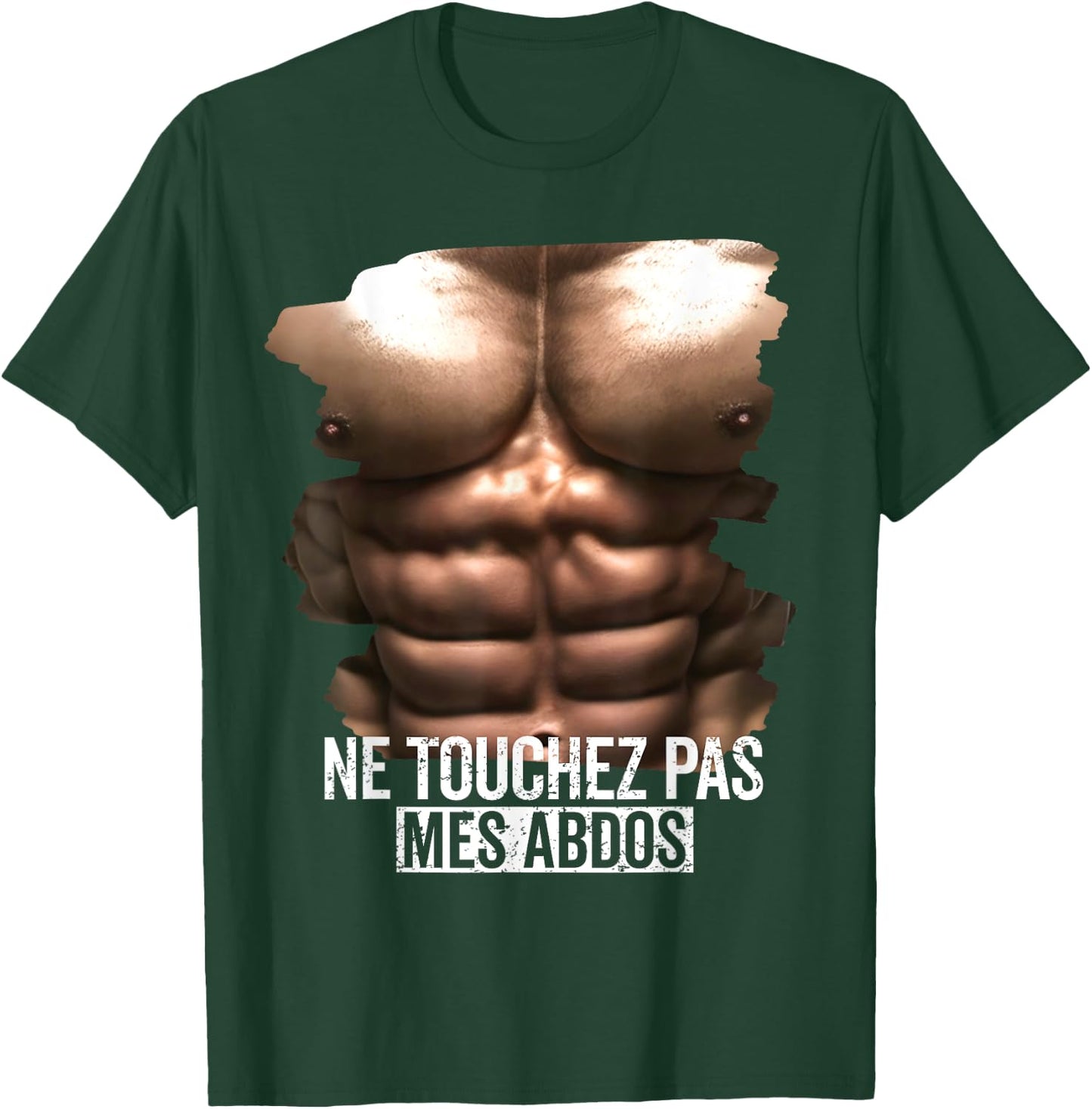 Fake Abs Humor Fake Muscle, Sixpack and Fake Ab Funny , Black, S T-Shirt - T-Shirt | Forest
