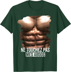 Fake Abs Humor Fake Muscle, Sixpack and Fake Ab Funny , Black, S T-Shirt - T-Shirt | Forest