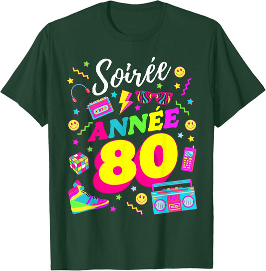 Party 80s Birthday Party 80s Retro Style T-Shirt - T-Shirt | Forest