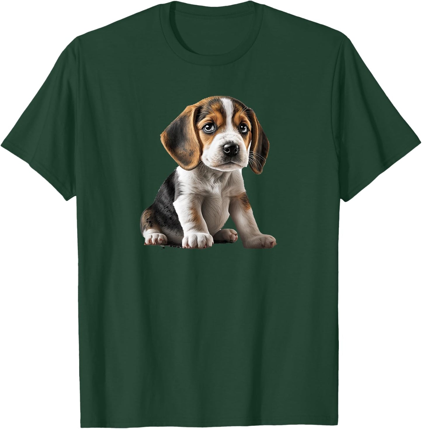 Funny Beagle Dog Puppy Women Kids T-Shirt - T-Shirt | Forest