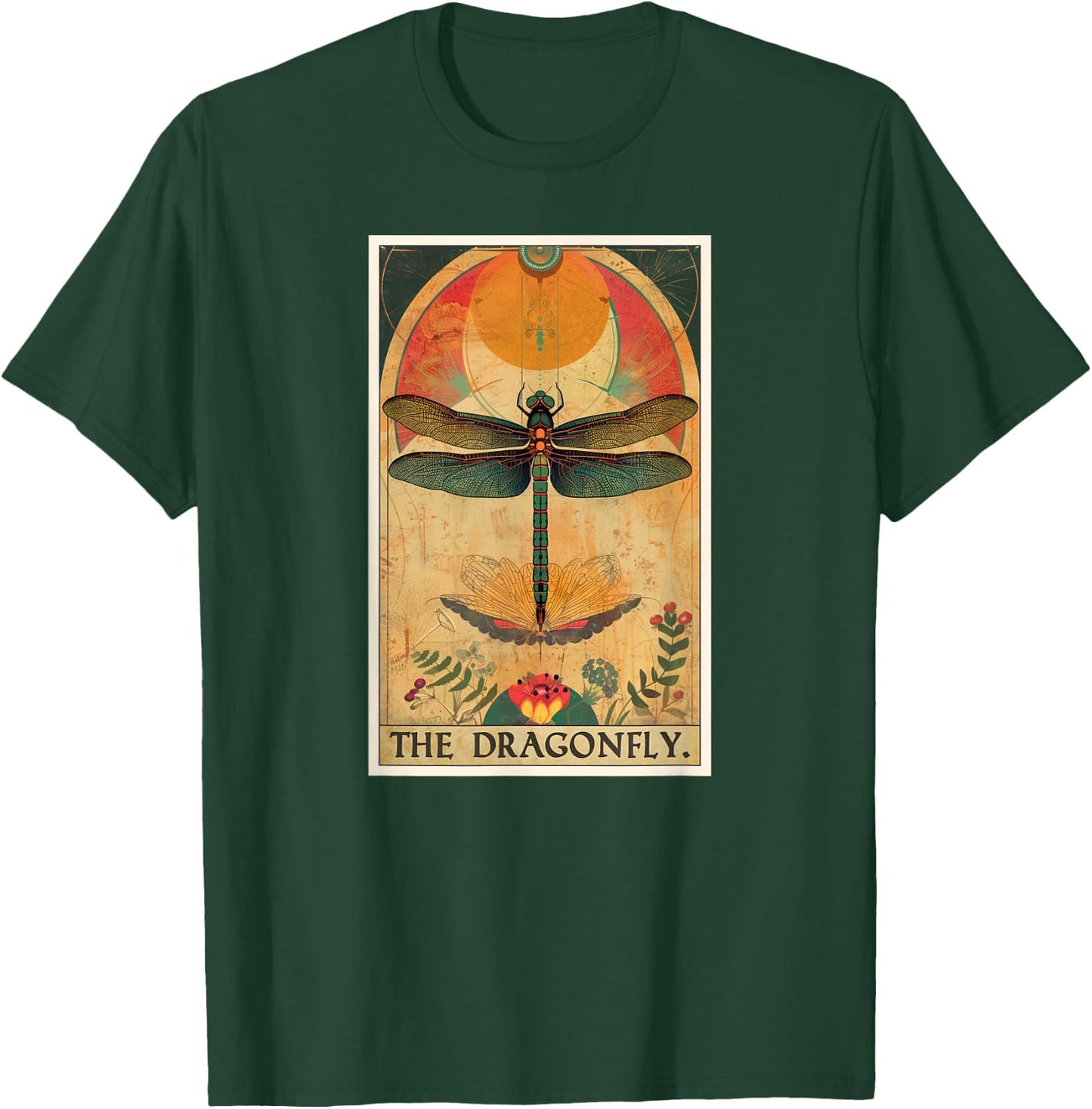 Dragonfly Tarot Card Dragonflies Dragonfly T-Shirt - T-Shirt | Forest
