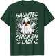 Halloween Chicken Ghost Haunted Chicken Lady Women T-Shirt - T-Shirt | Forest