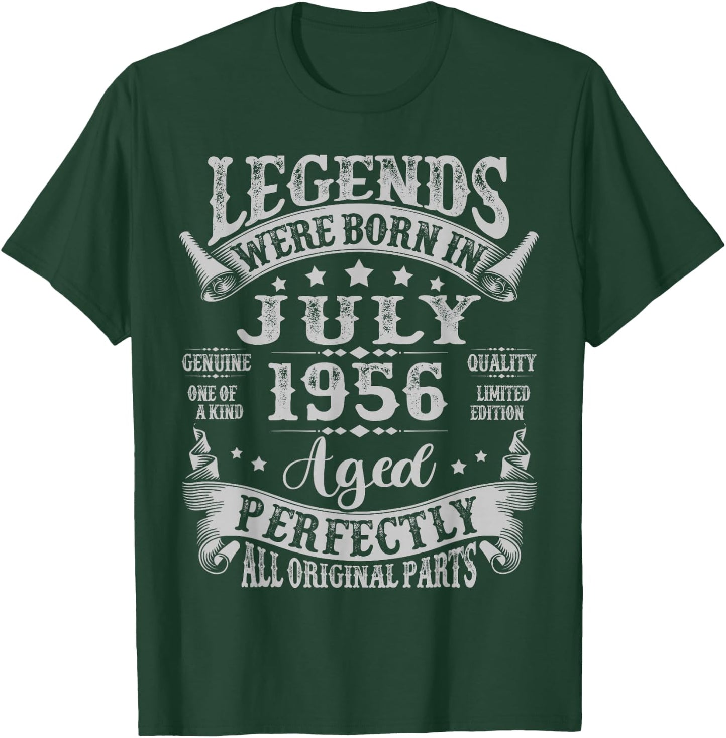 Legends Were Born in July 1956 Vintage 69th Birthday Men Dad T-Shirt - T-Shirt | Forest