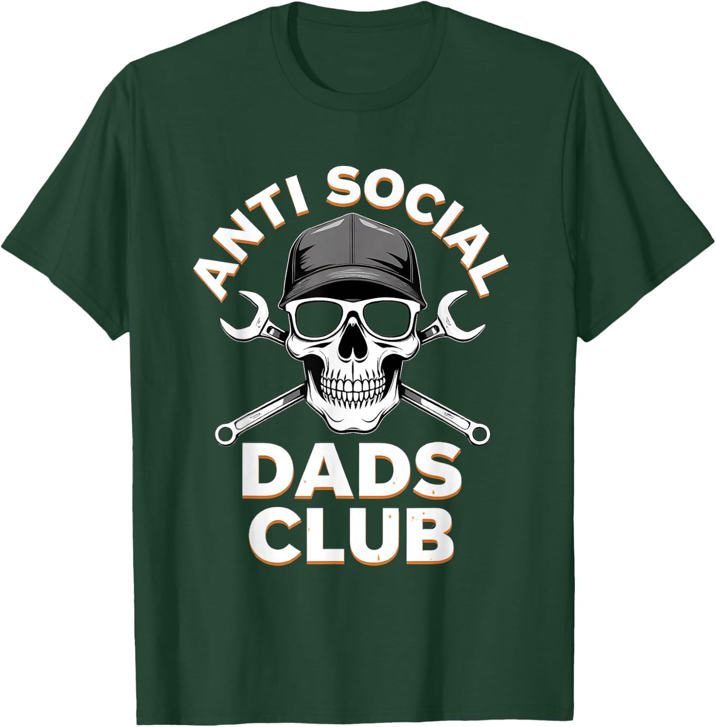 Fathers Day Gift Anti Social Dads Club T-Shirt - T-Shirt | Forest