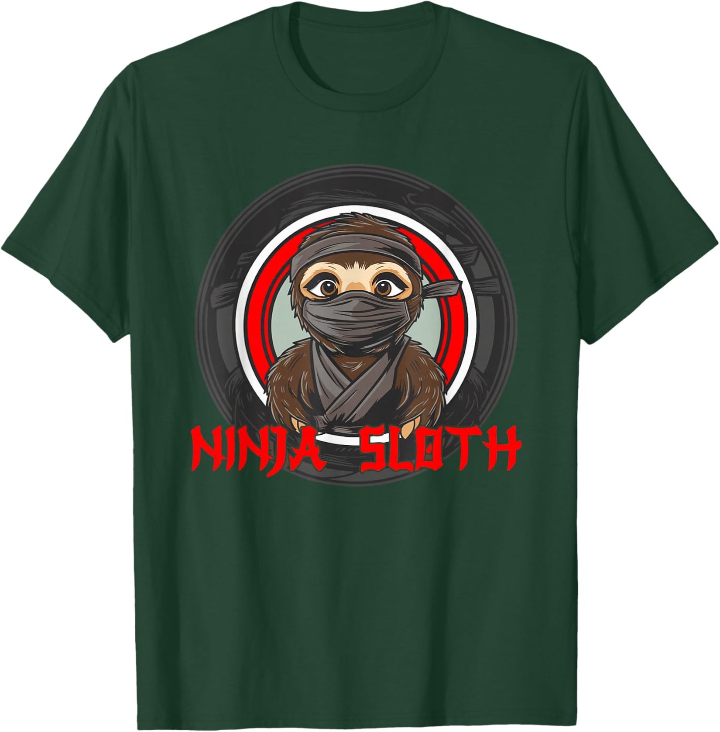 Ninja Sloth T-Shirt - T-Shirt | Forest