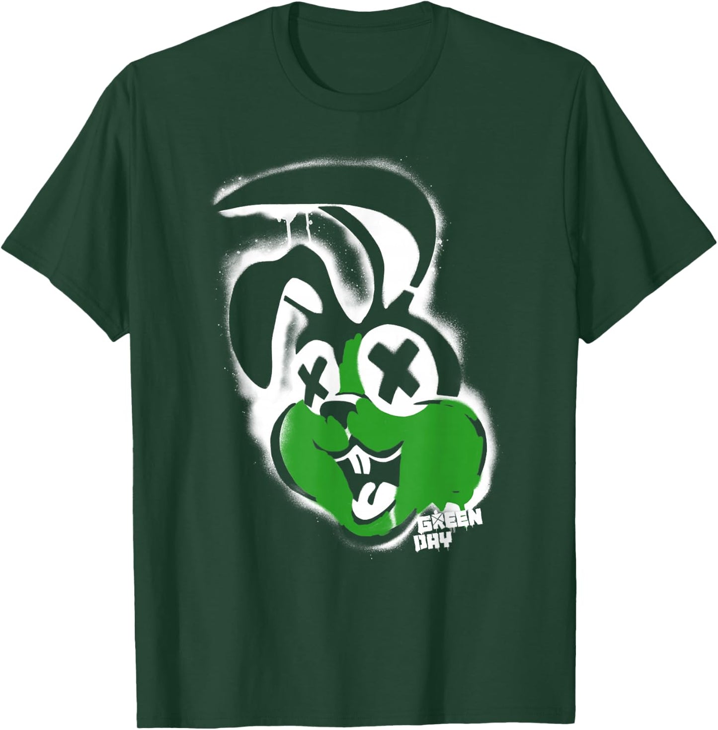 Green Day Awesome Bunny , black T-Shirt - T-Shirt | Forest