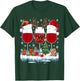 Santa Hat Funny Wine Glass Santa Hat Women , Black, S T-Shirt - T-Shirt | Forest