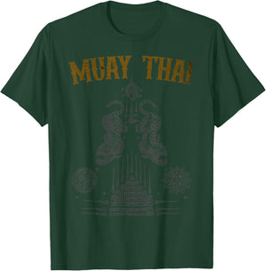 Tattoo Muay Thai Buddha Kickboxing Cultural Asian Sak Yant , Black, S T-Shirt - T-Shirt | Forest