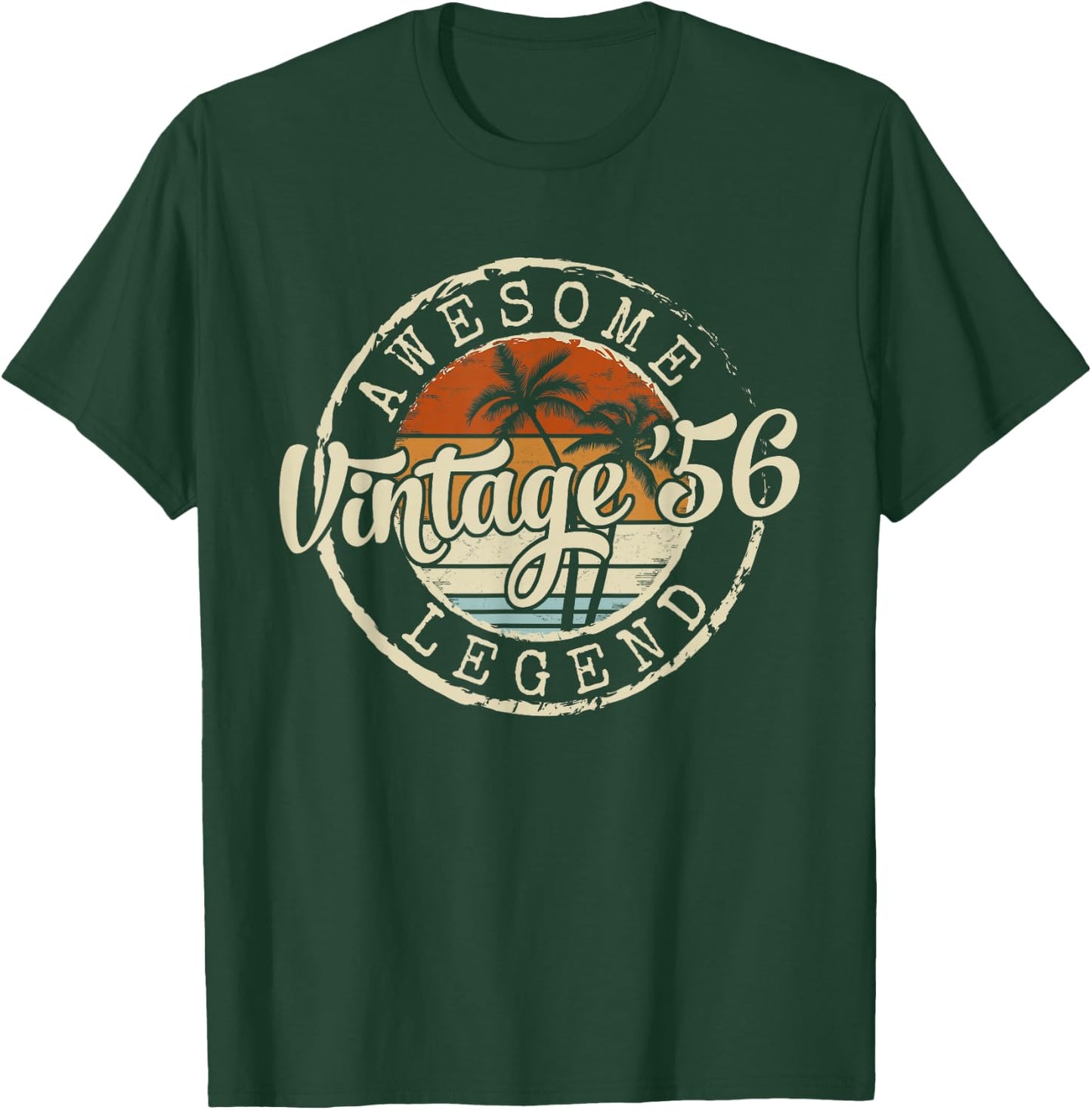 Vintage 1956 70yr 70th Birthday Gifts 70 Years Old T-Shirt - T-Shirt | Forest