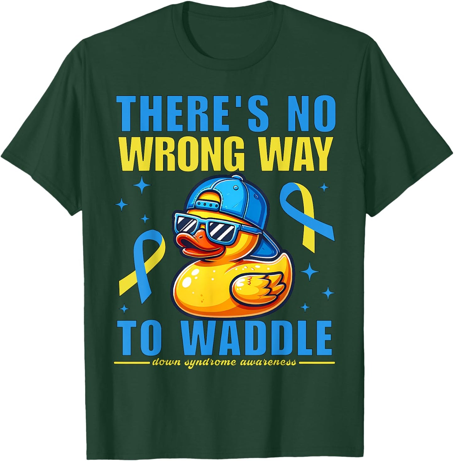 Down Syndrome Toddler Boys Rubber Ducky Cute Rubber Duckie T-Shirt - T-Shirt | Forest