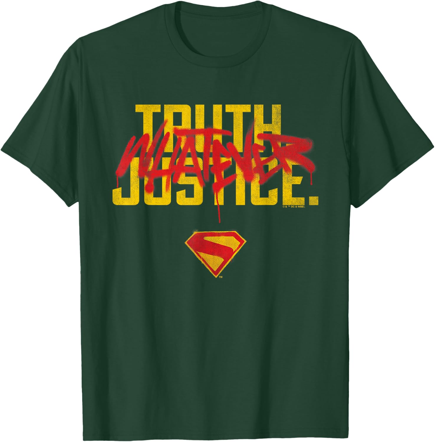 Supergirl 2026 Truth Justice Whatever Graffiti T-Shirt - T-Shirt | Forest